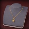 18K CD Lock Necklace