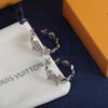 18K Louis Script Diamonds Earrings