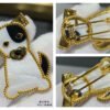 18K Lucky Animals Dog Clip Brooch