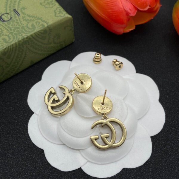 18K Double G Crystals Earrings