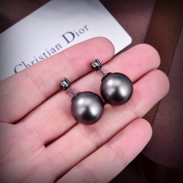 18K CD Tribales Black Earrings