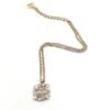 18K CC Diamonds Pendant Necklace
