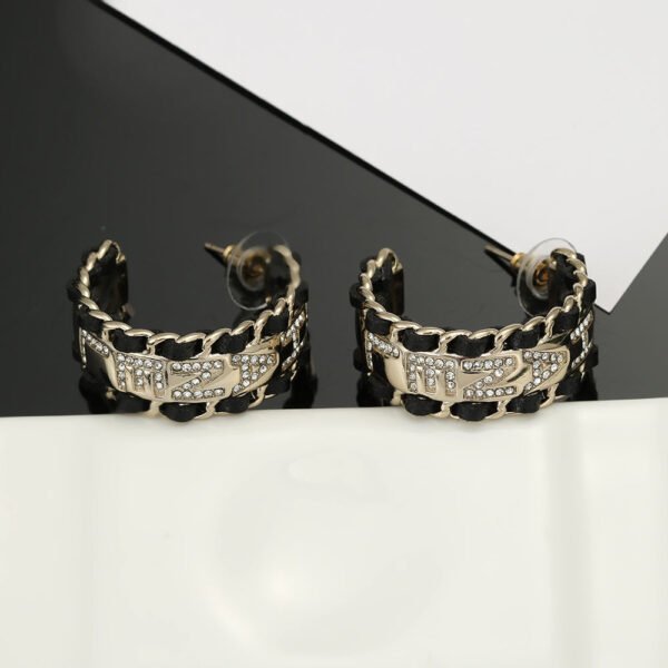 18K CC Strass Earrings