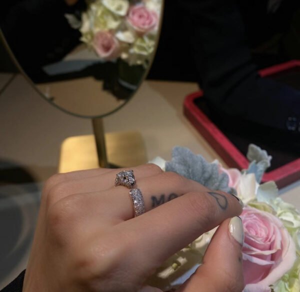 18K Panth¨¨re De Diamond Ring