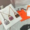 18K Amulettes Constance Pink Diamonds Pendant Necklace
