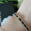 18K CC Black Strass Cuff Bracelet