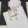 18K CC Letter Earrings