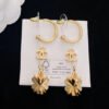 18K CC Flowers Earrings