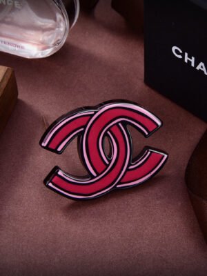 18K CC Pink Brooch