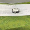 Double G Interlocking G Black Enamel Ring