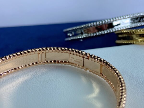 18K White Gold Perl¨¦e Signature Bracelet