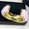 18K CC Pink Open Cuff Bracelet
