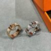 18K Collier De Chien Lock Diamonds H Ring