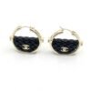18K CC Black Bag Earrings