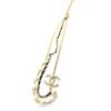 18K CC Pearls & Leather Necklace