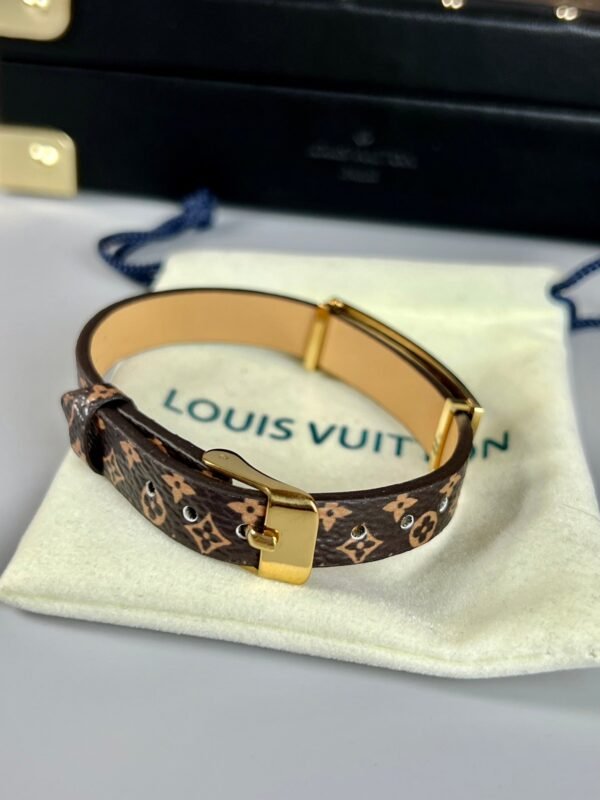 18K Louis Leather Bracelet