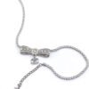 18K CC Diamonds Bow Tie Necklace