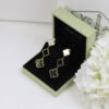 18K Magic Alhambra Three Pearls Motifs Earrings