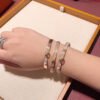 18K Collier De Chien Diamond H Bracelet