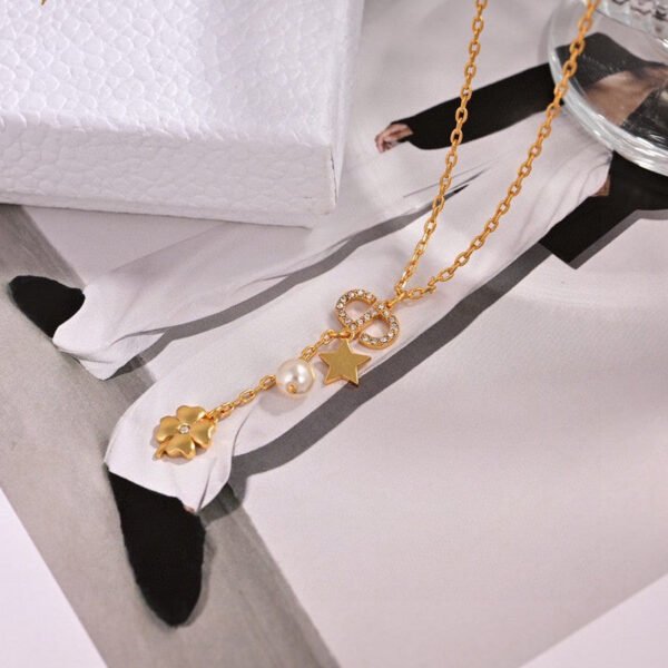 18K Petit CD Lucky Charms Necklace