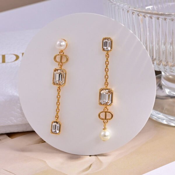 18K CD Tribales Crystal Earrings