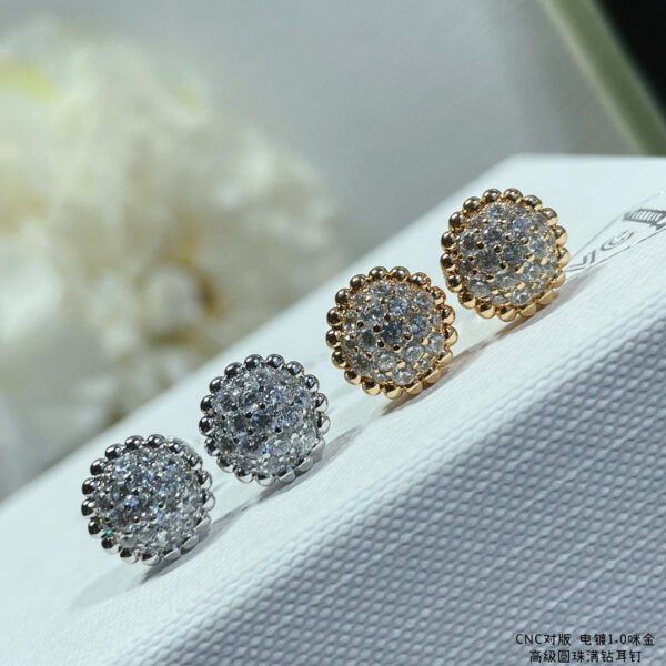 18K Perl¨¦e Diamonds Earrings