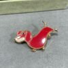 18K Lucky Animals Dachshund Clip Brooch