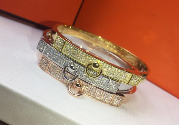 18K Collier De Chien Diamond H Bracelet