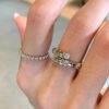18K BV Serpenti Viper Pave Diamond Ring