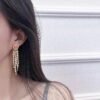18K Petit CD Tassel Earrings