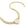 18K CC Choker Chain Necklace