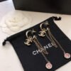 18K CC Tassel Crystals Earrings