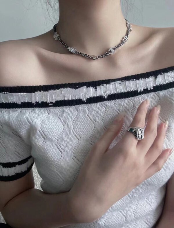 18K CC No.5 Perfume Bottle Pendant Necklace