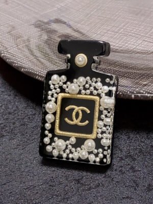 18K CC Bottle Brooch