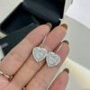 18K T Heart Diamonds Earrings
