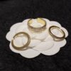 18K CD Code Ring Set