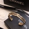 18K CC Crystal Open Cuff Bracelet