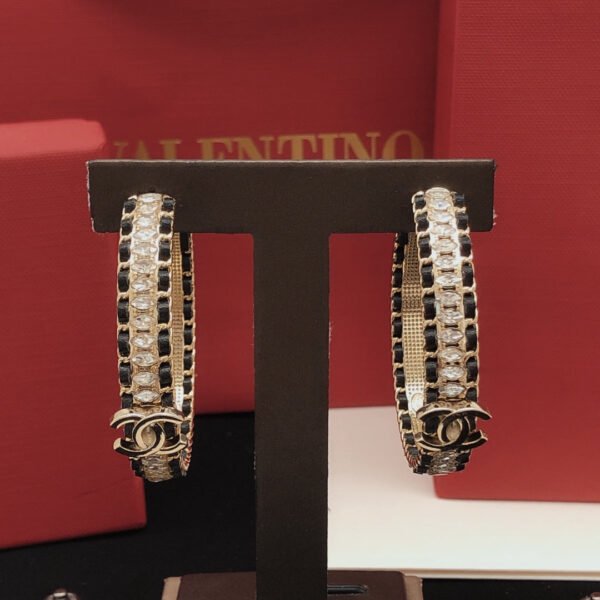 18K CC Strass Earrings