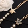 18K CC Star Pearls Necklace