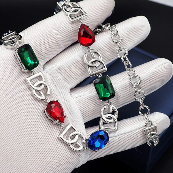 18K DG Crystals Choker Necklace