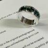 Double G Interlocking G Turquoise Enamel Ring