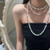 18K CC Pearl Choker Necklace