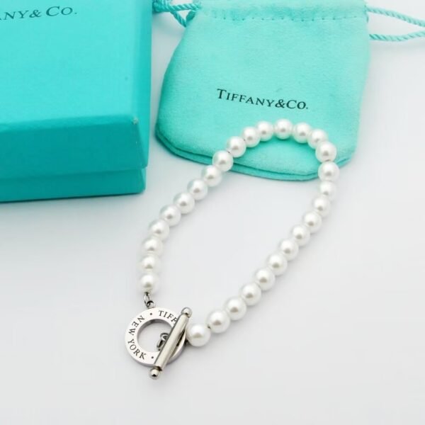 18K T Tag Beads Bracelet