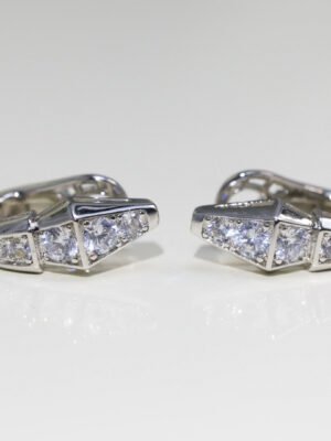 18K BV Serpenti Diamond Earrings