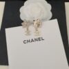 18K CC Camellia Pendant Earrings