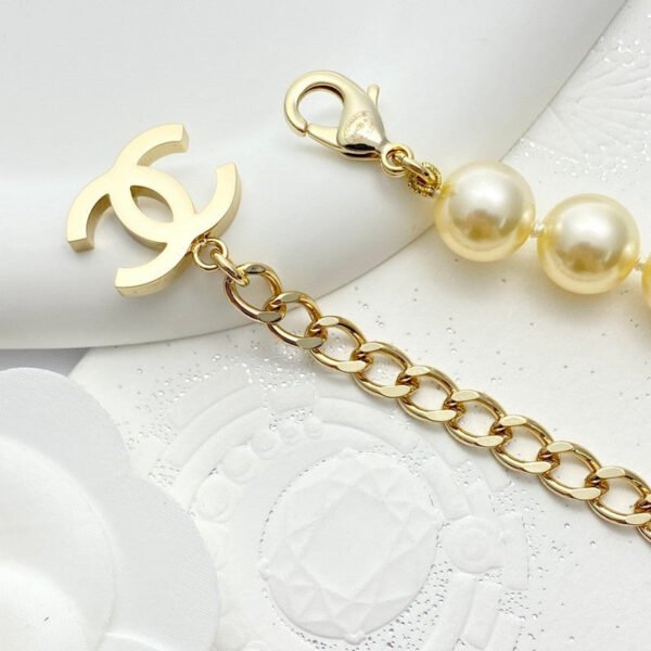 18K CC Pearl Chain Necklace