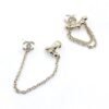 18K CC Chain Earrings