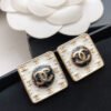 18K Vintage CC Earrings