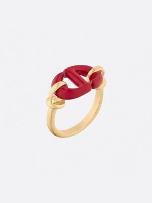 18K CD Red Heart Ring