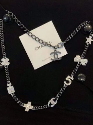 18K CC No.5 Perfume Bottle Pendant Necklace